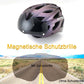 Casque de vélo ROCKBROS avec lunettes magnétiques amovibles intégrées & visière