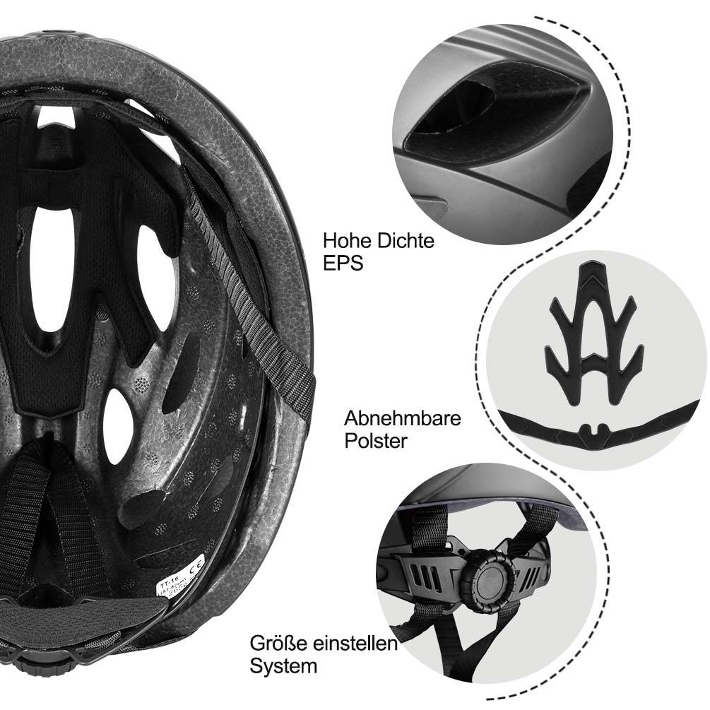 Casque de vélo ROCKBROS avec lunettes magnétiques amovibles intégrées & visière