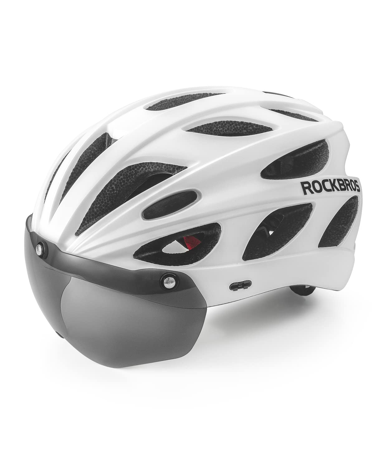 Casque de vélo ROCKBROS avec lunettes magnétiques amovibles intégrées & visière