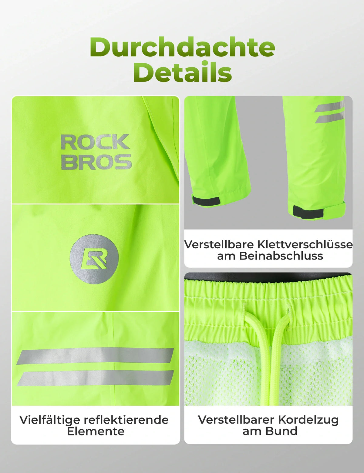 ROCKBROS Pantalon de cyclisme homme long imperméable