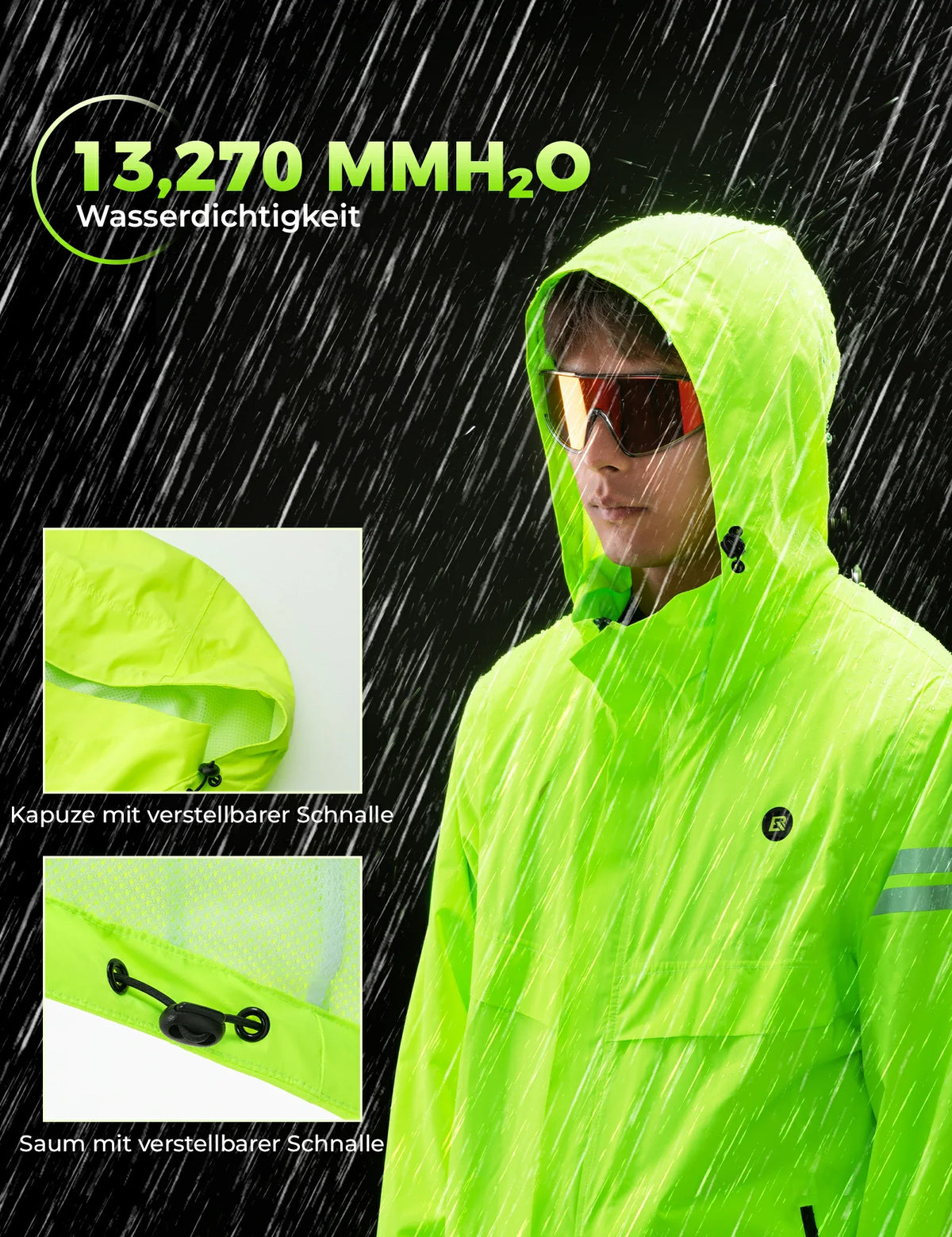 ROCKBROS Veste de cyclisme homme imperméable respirante