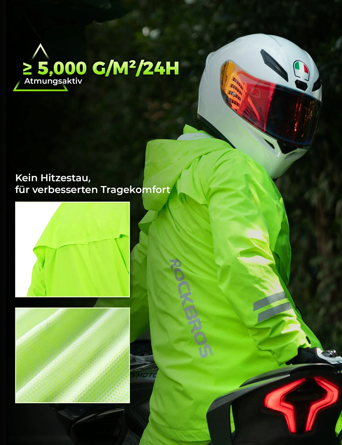 ROCKBROS Veste de cyclisme homme imperméable respirante