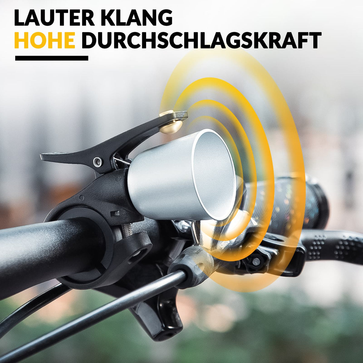 ROCKBROS Sonnette de Vélo Forte Sonnette Rétro pour VTT Vélo de Route Quatre Couleurs