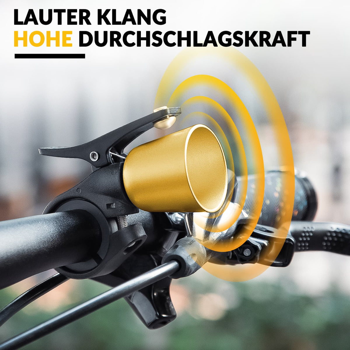 ROCKBROS Sonnette de Vélo Forte Sonnette Rétro pour VTT Vélo de Route Quatre Couleurs