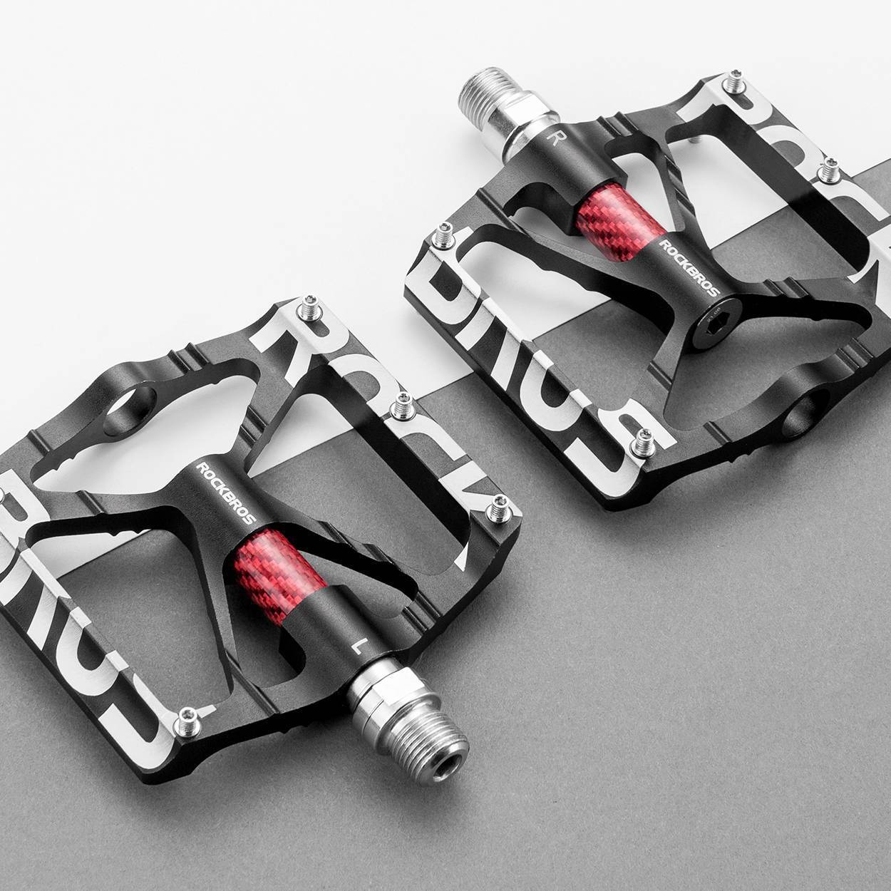 Pédales de vélo VTT en aluminium de 9/16 pouce avec roulements étanches ROCKBROS