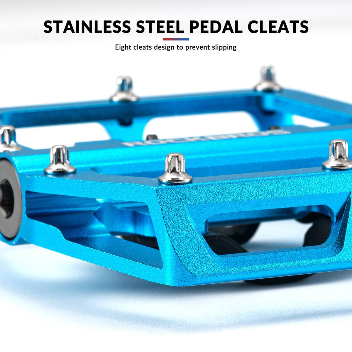 ROCKBROS Pédales de vélo Alu 2 en 1 Pédales SPD pour VTT vélo de route vélo de ville