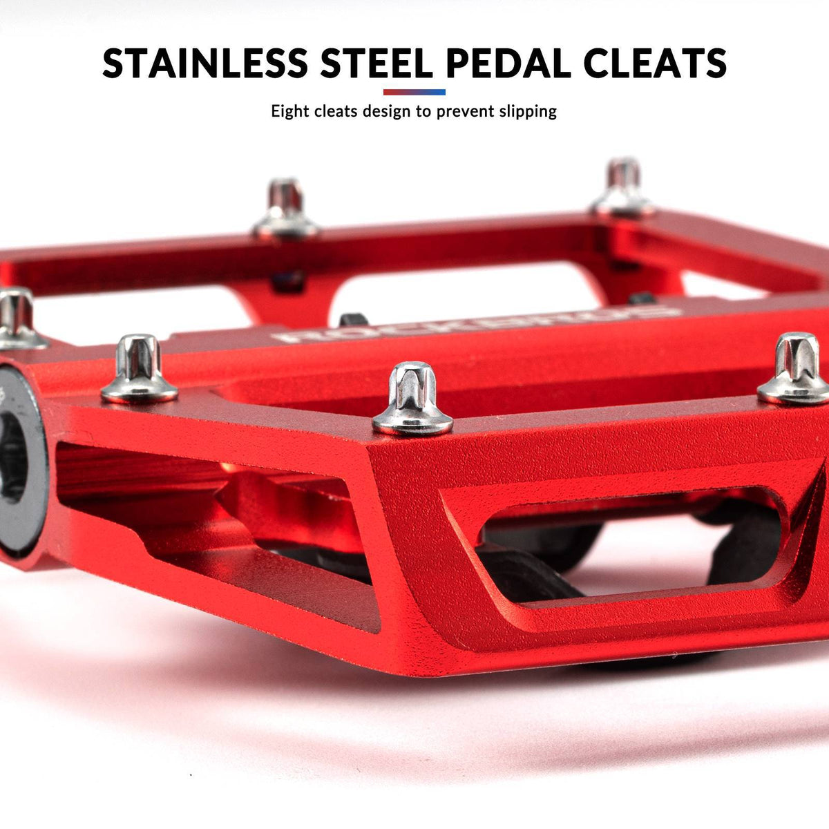 ROCKBROS Pédales de vélo Alu 2 en 1 Pédales SPD pour VTT vélo de route vélo de ville