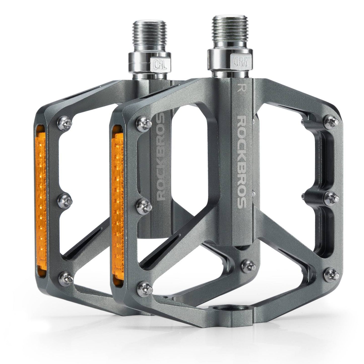 Pédales de vélo avec réflecteurs, en alliage d'aluminium, 9/16 pouce, ROCKBROS