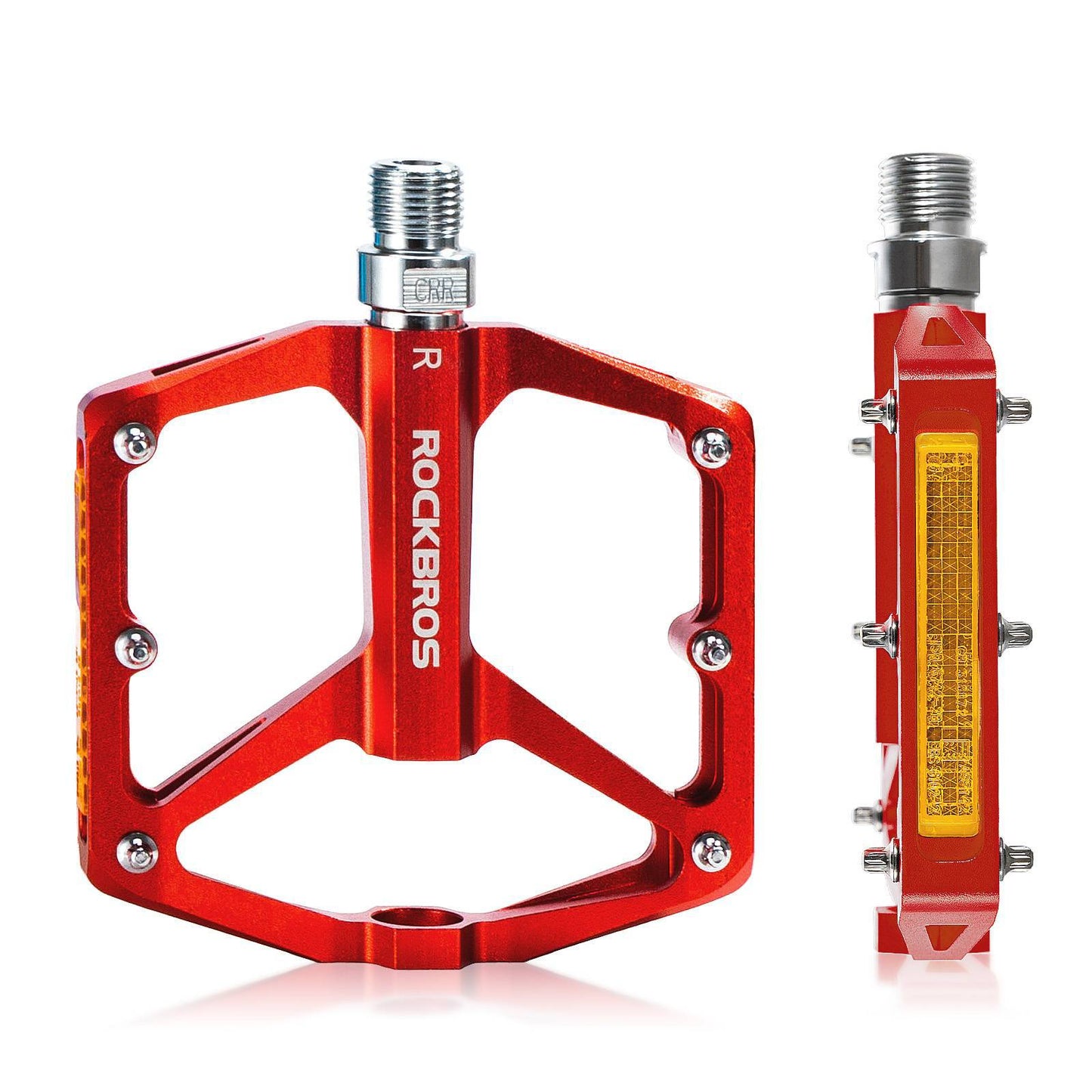 Pédales de vélo avec réflecteurs, en alliage d'aluminium, 9/16 pouce, ROCKBROS