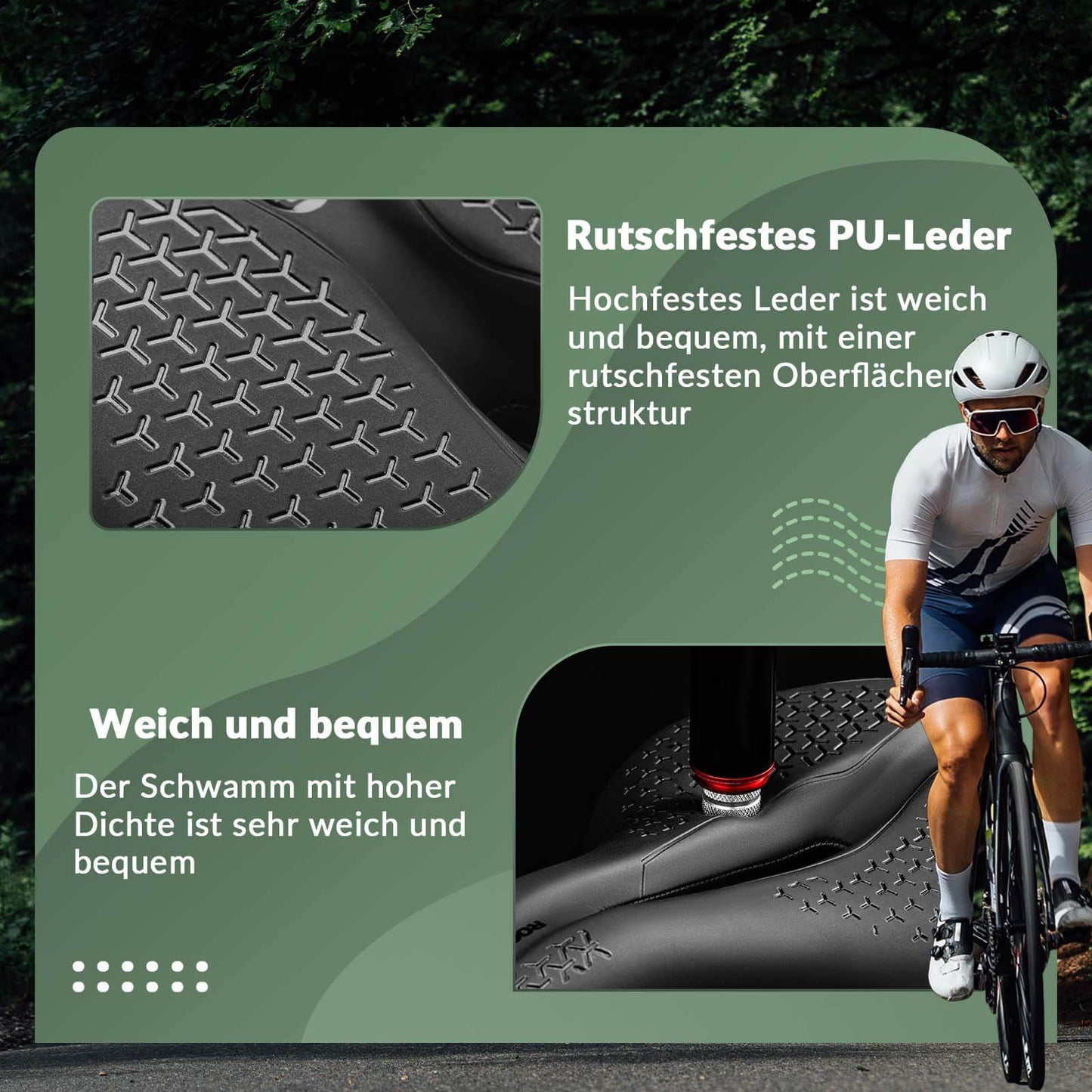 Selle de vélo ergonomique creuse et confortable, antidérapante, ROCKBROS