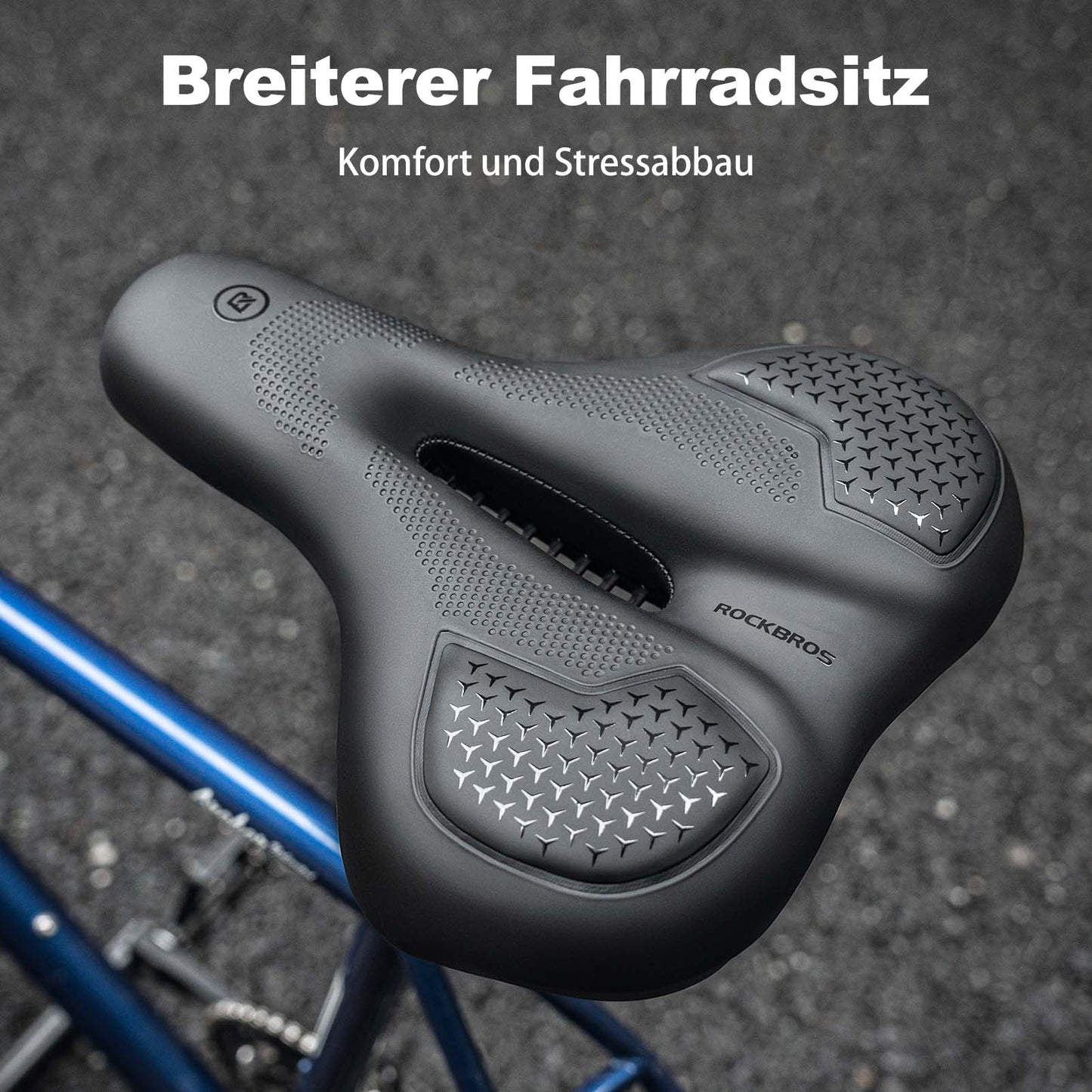 Selle de vélo en mousse à mémoire de forme respirante et gel ROCKBROS