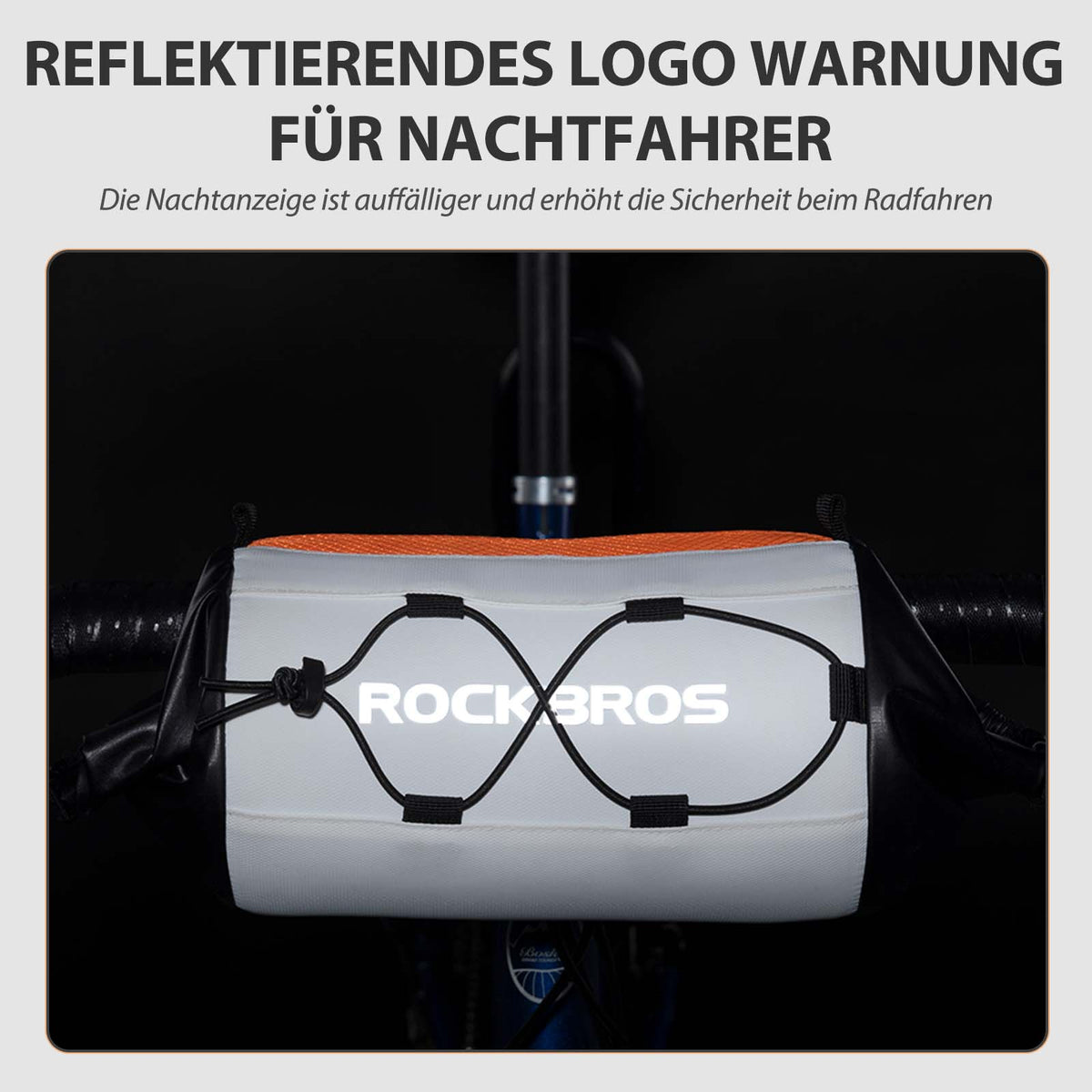 ROCKBROS Sac de vélo Sac de guidon Sac de rangement avec bandoulière