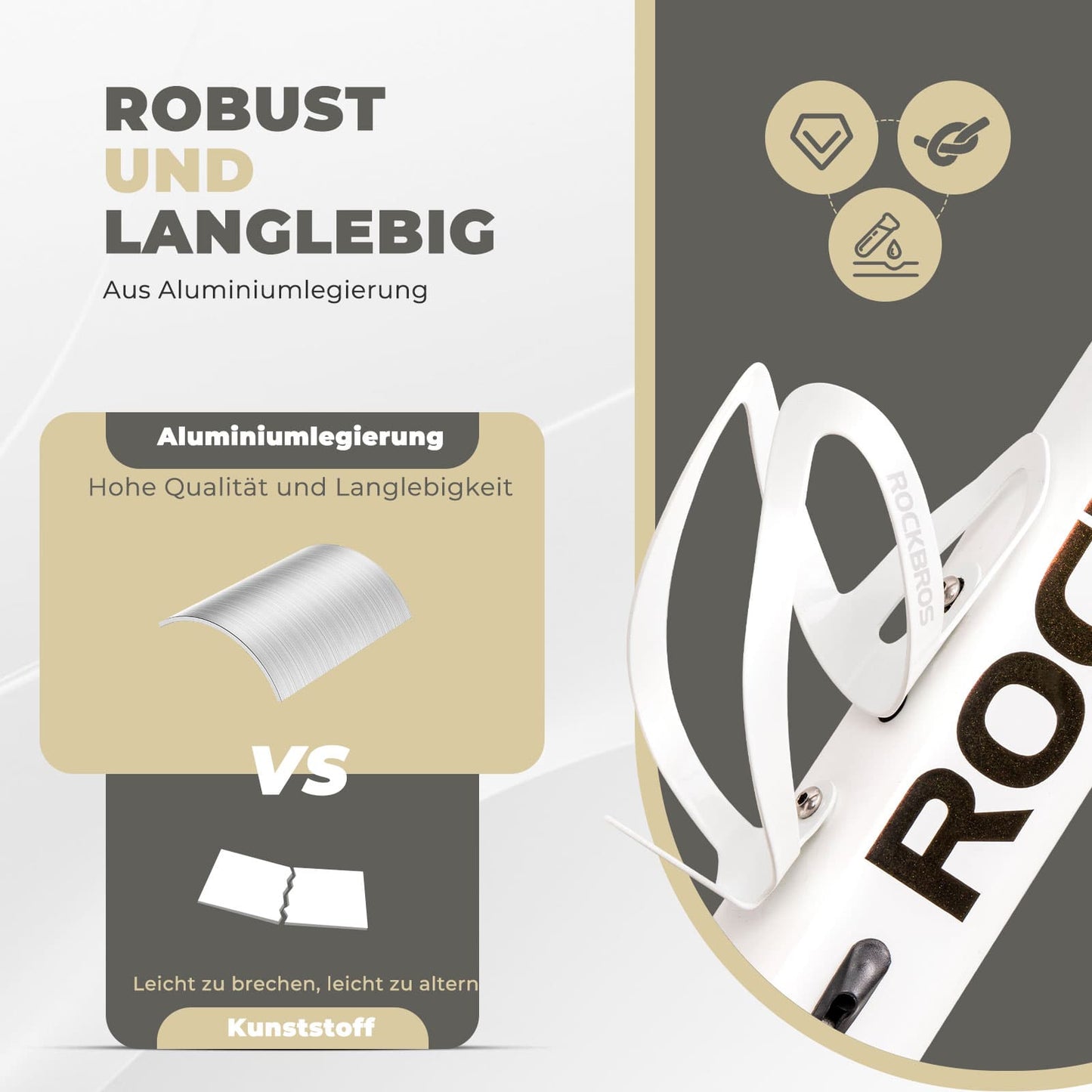 Porte-bouteille accessoire vélo porte-gobelet léger ROCKBROS