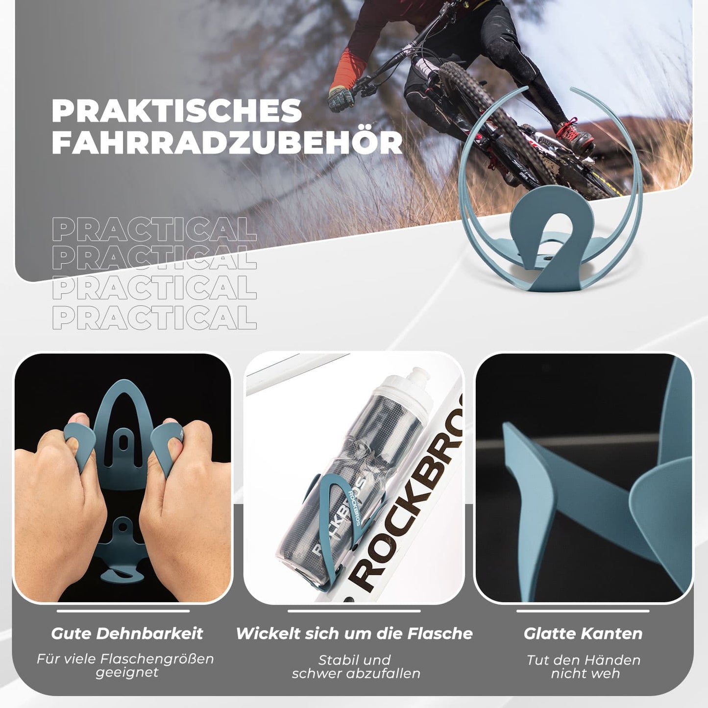 Porte-bouteille accessoire vélo porte-gobelet léger ROCKBROS