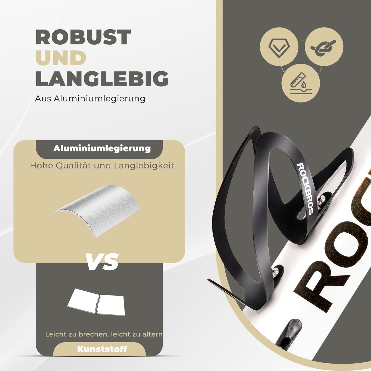 Porte-bouteille accessoire vélo porte-gobelet léger ROCKBROS