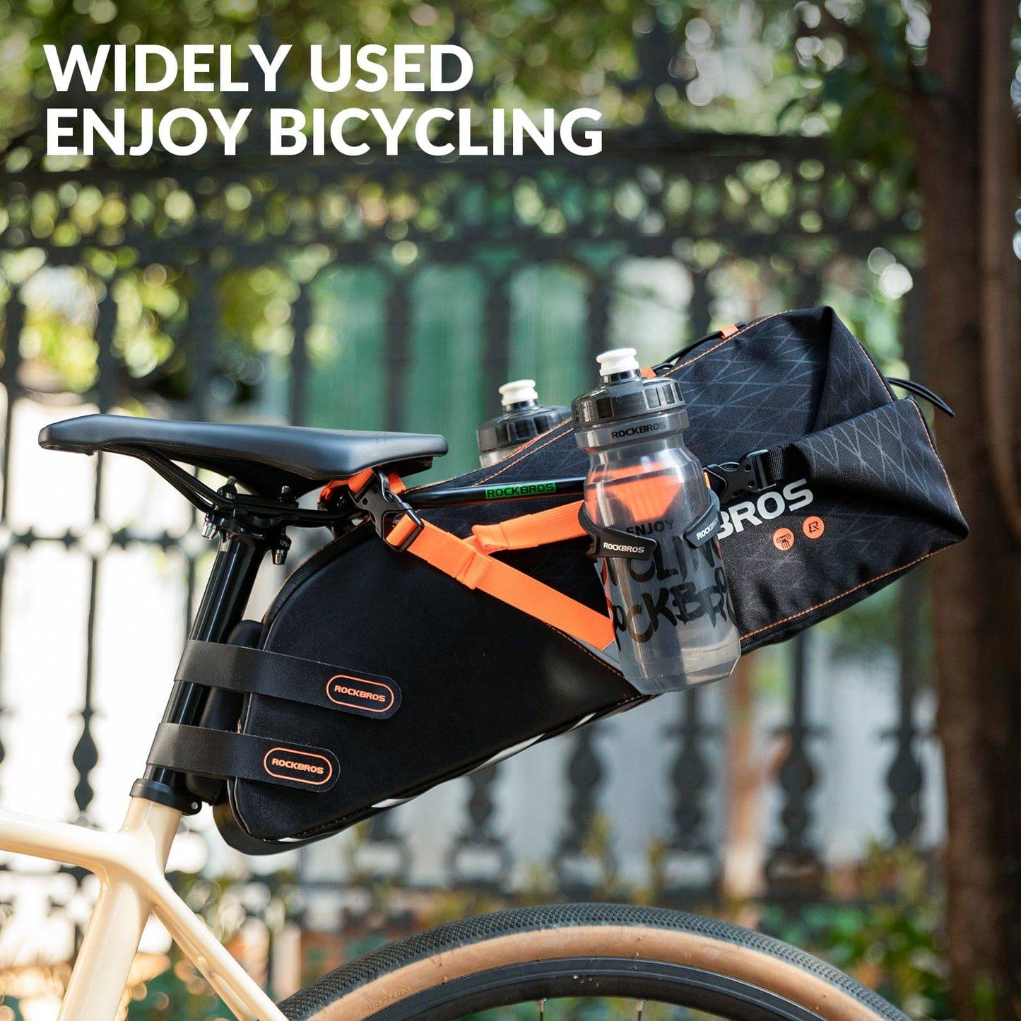 Porte-bouteille et support stabilisateur pour sacoche de vélo ROCKBROS