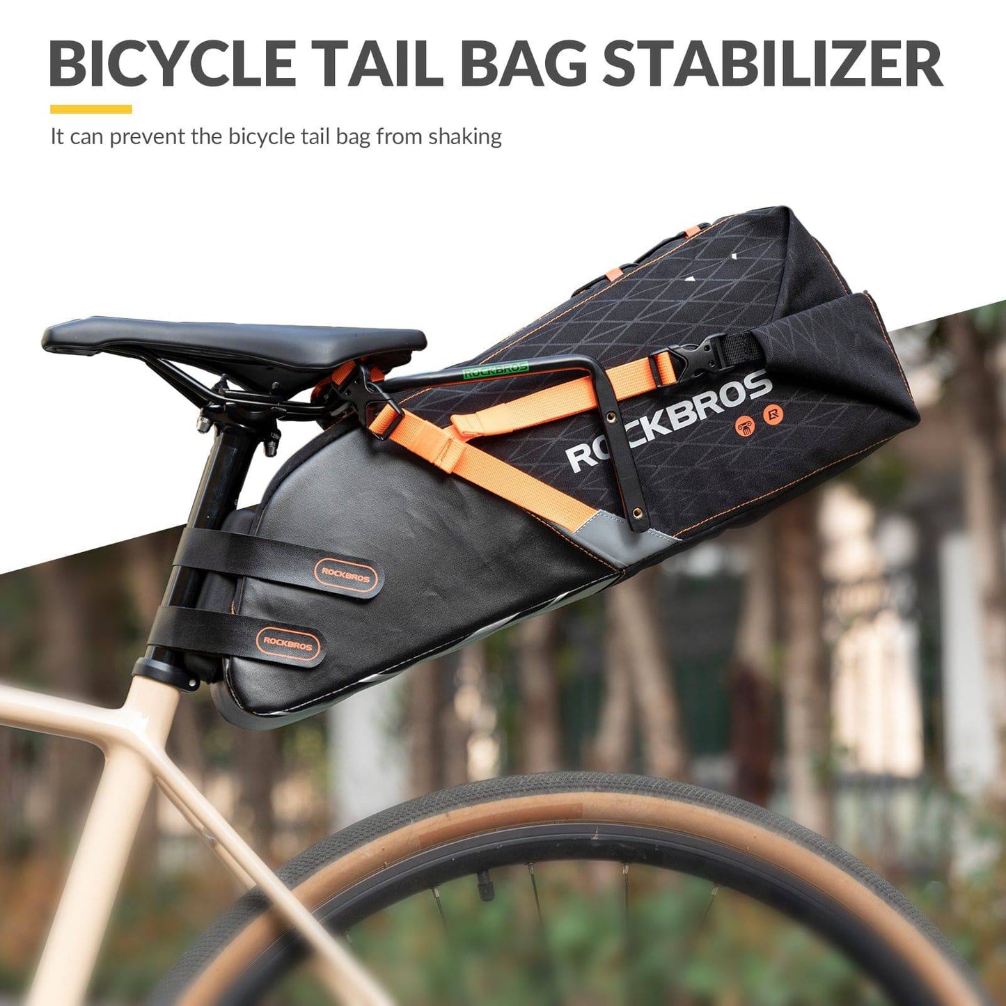 Porte-bouteille et support stabilisateur pour sacoche de vélo ROCKBROS