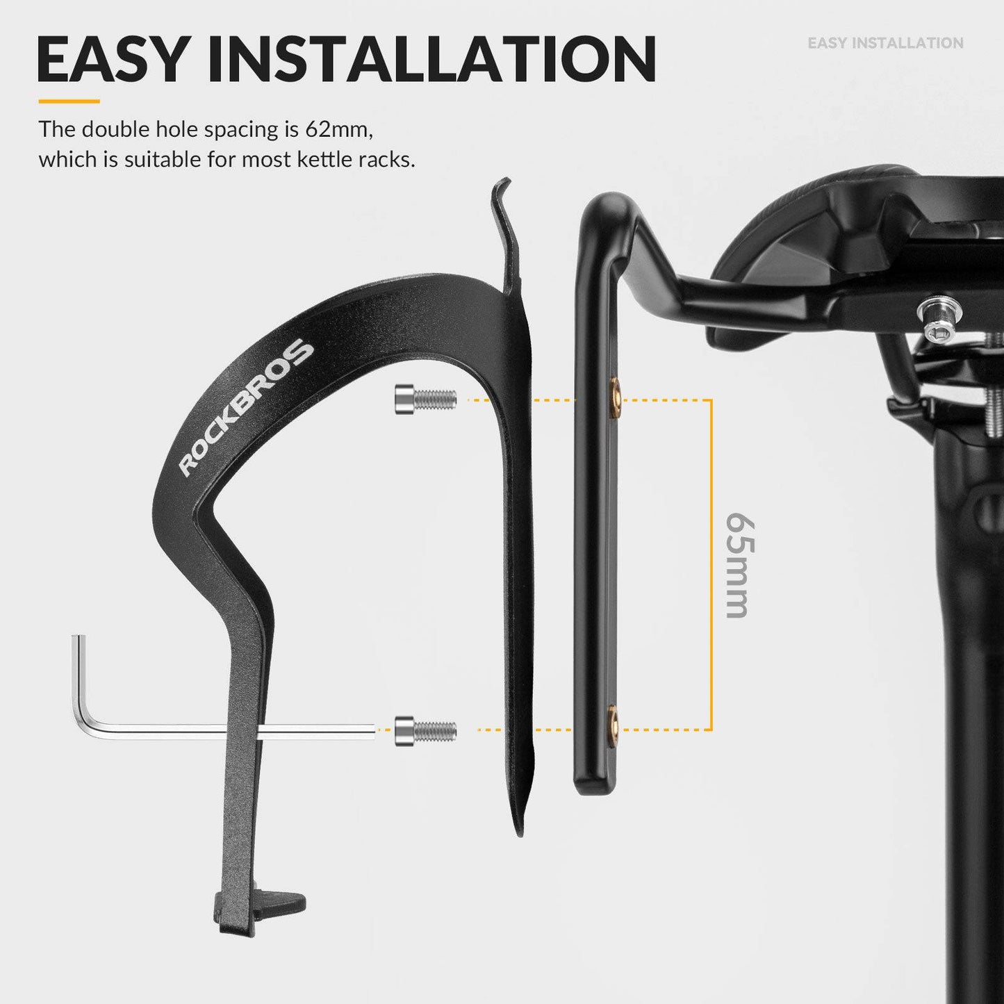 Porte-bouteille et support stabilisateur pour sacoche de vélo ROCKBROS