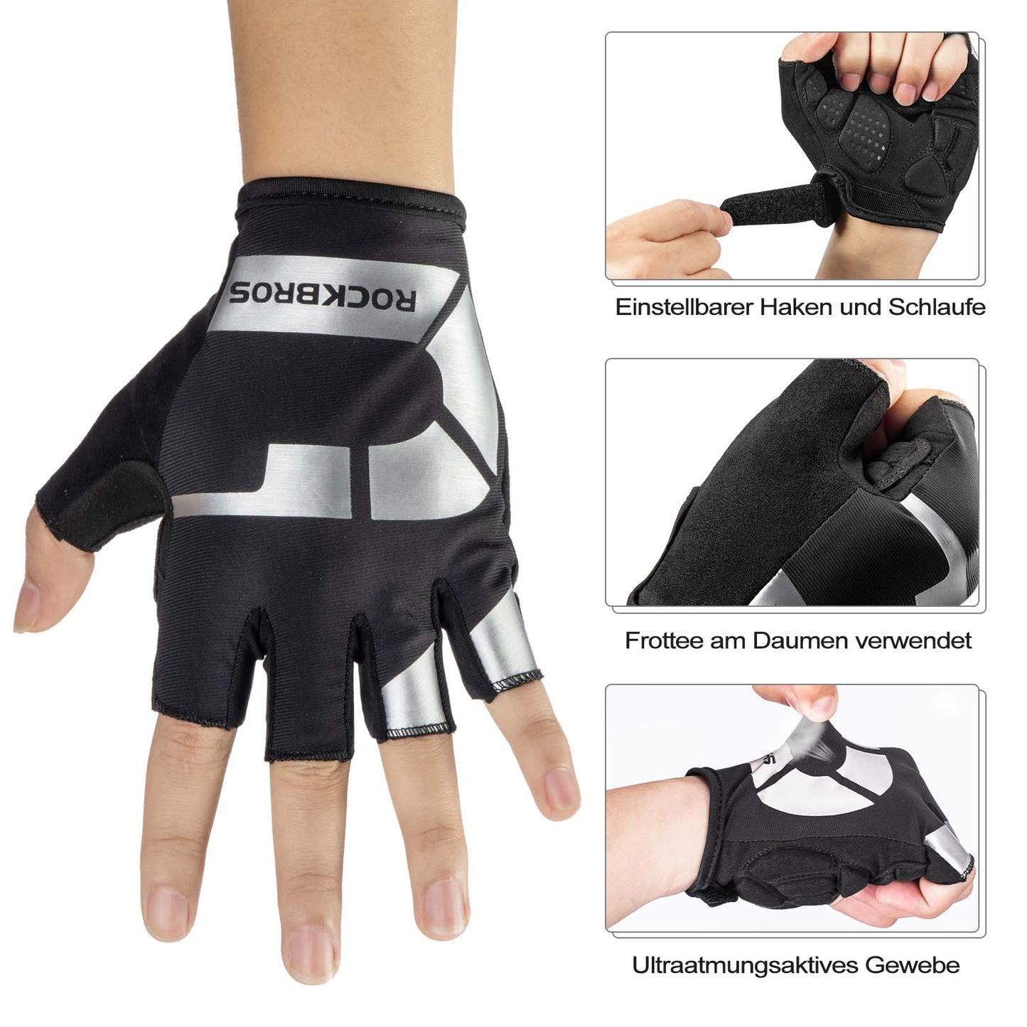 Gants d'équitation sport printemps-automne, antidérapants et réfléchissants, ROCKBROS