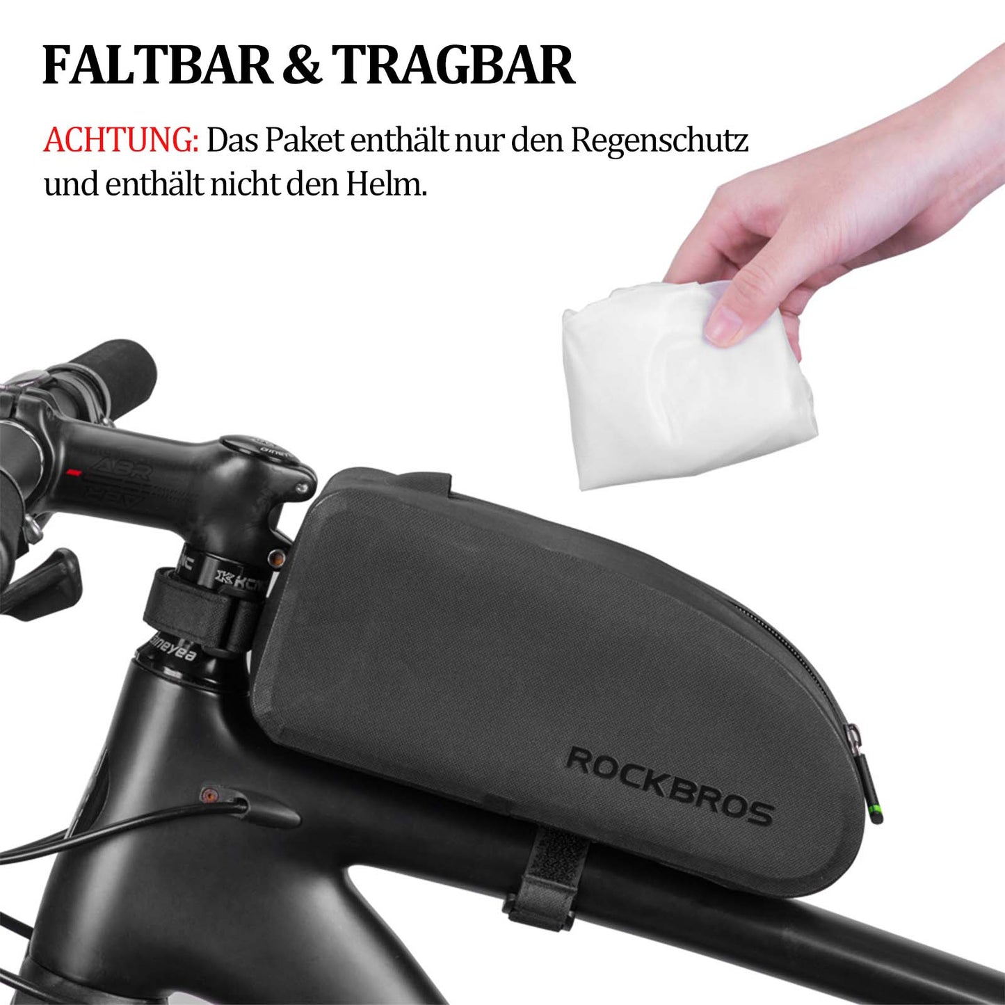 Housse de casque imperméable et anti-poussière pour casques de vélo, ROCKBROS