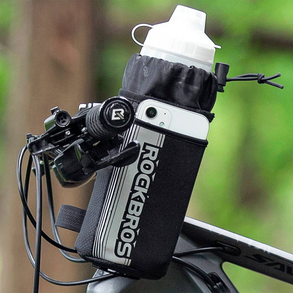 Sacoche de guidon de vélo isotherme avec porte-bouteille et poche pour téléphone portable ROCKBROS