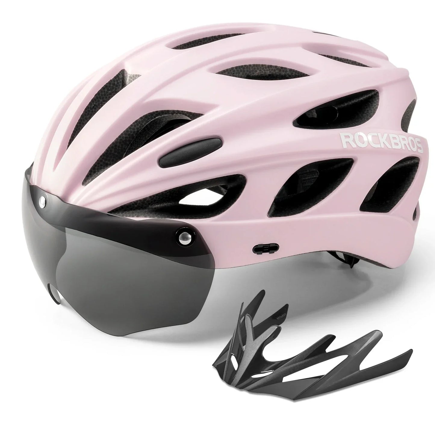 Casque de vélo enfant avec lunettes et visière magnétiques amovibles intégrées ROCKBROS