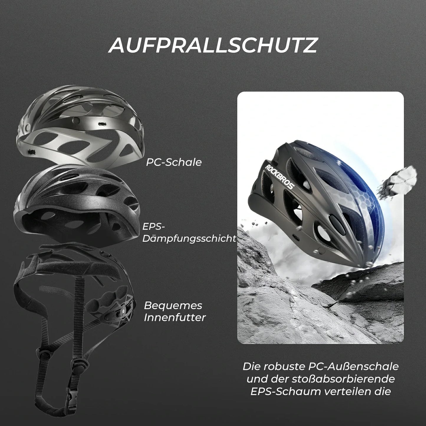 Casque de vélo enfant avec lunettes et visière magnétiques amovibles intégrées ROCKBROS