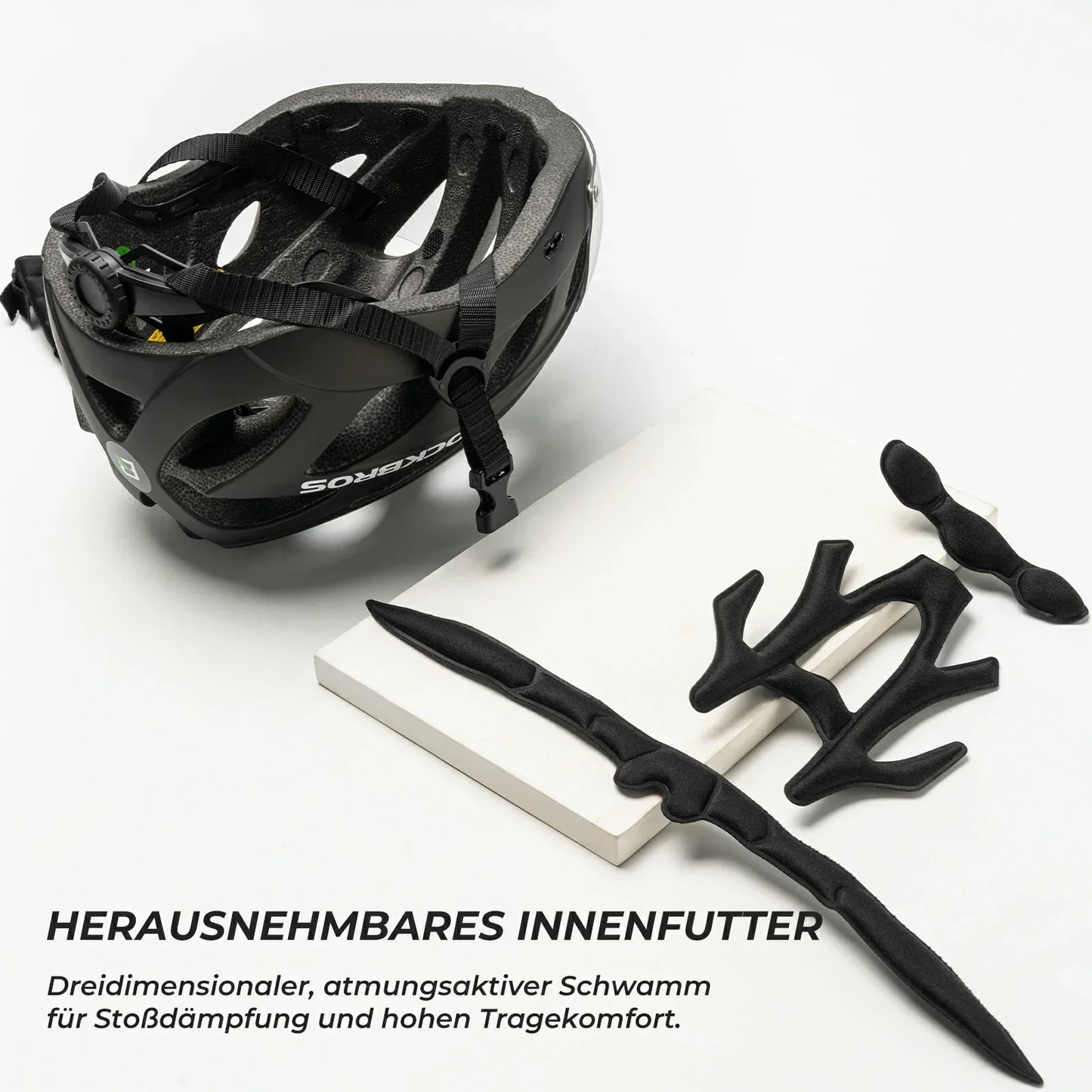 Casque de vélo enfant avec lunettes et visière magnétiques amovibles intégrées ROCKBROS