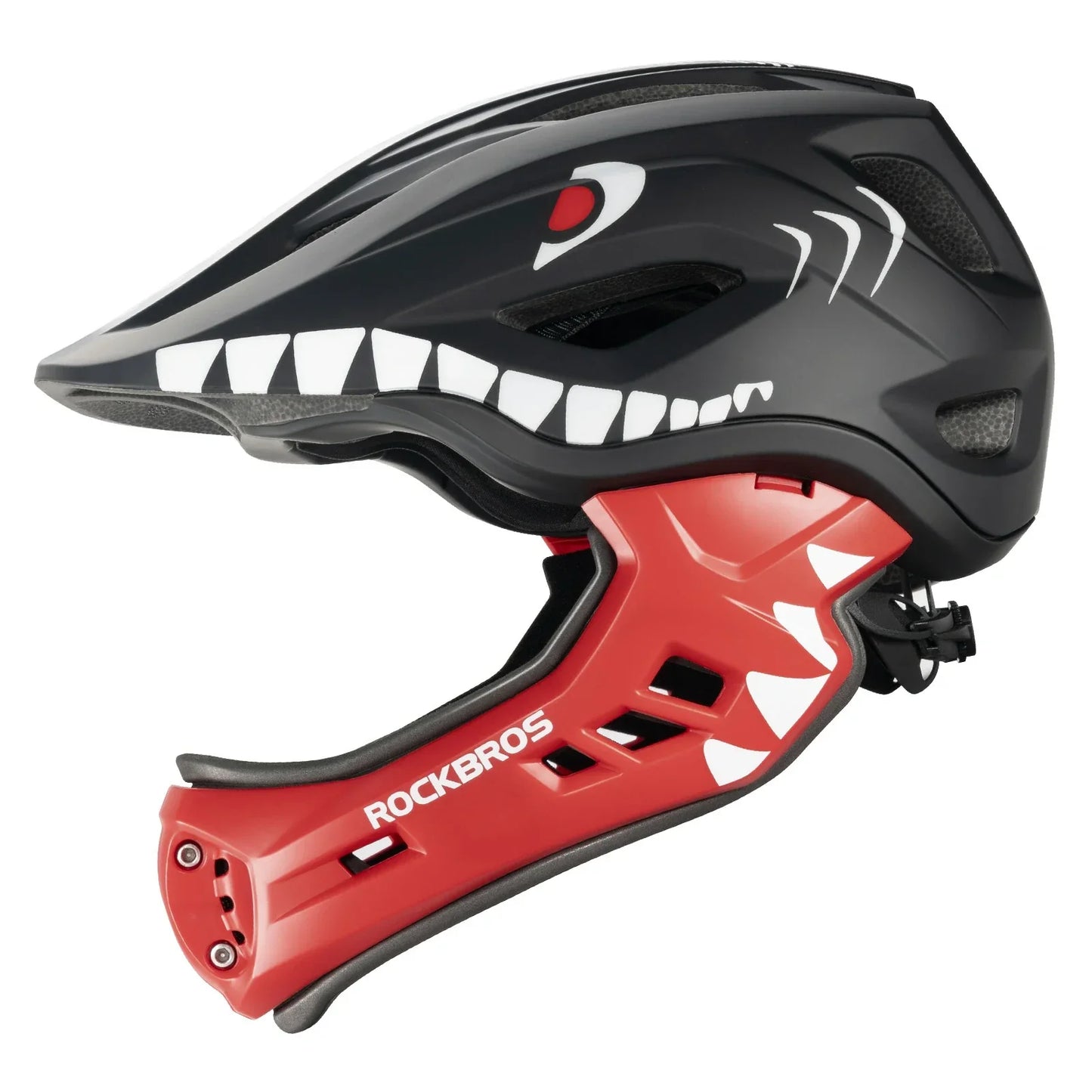 Casque intégral pour enfants à motif dessin animé avec mentonnière amovible ROCKBROS