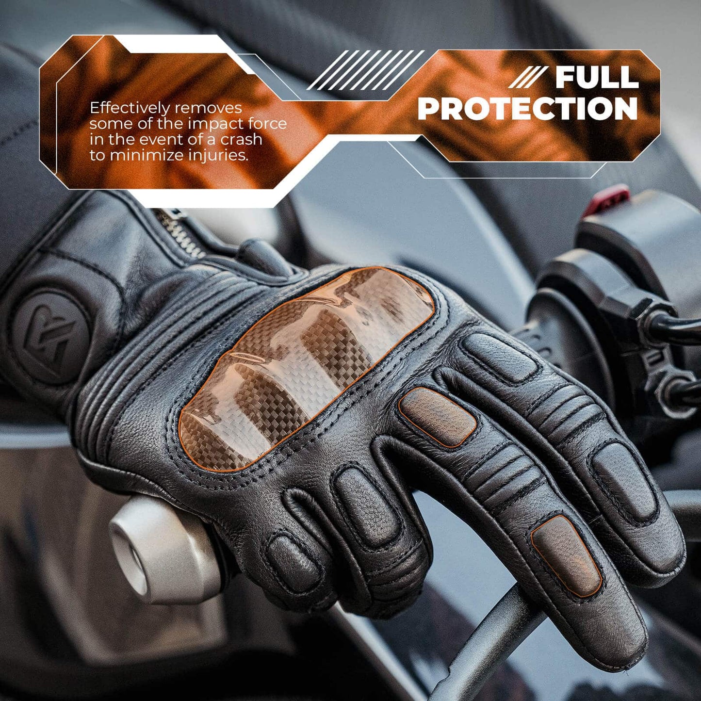 Gants de moto, tactiles, en cuir, à doigts entiers, respirants, ROCKBROS