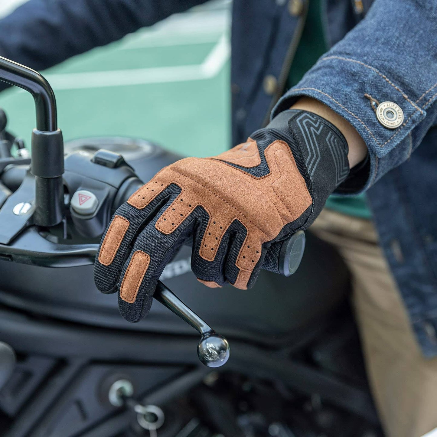 Gants de moto, gants homme coupe-vent compatibles écrans tactiles, ROCKBROS
