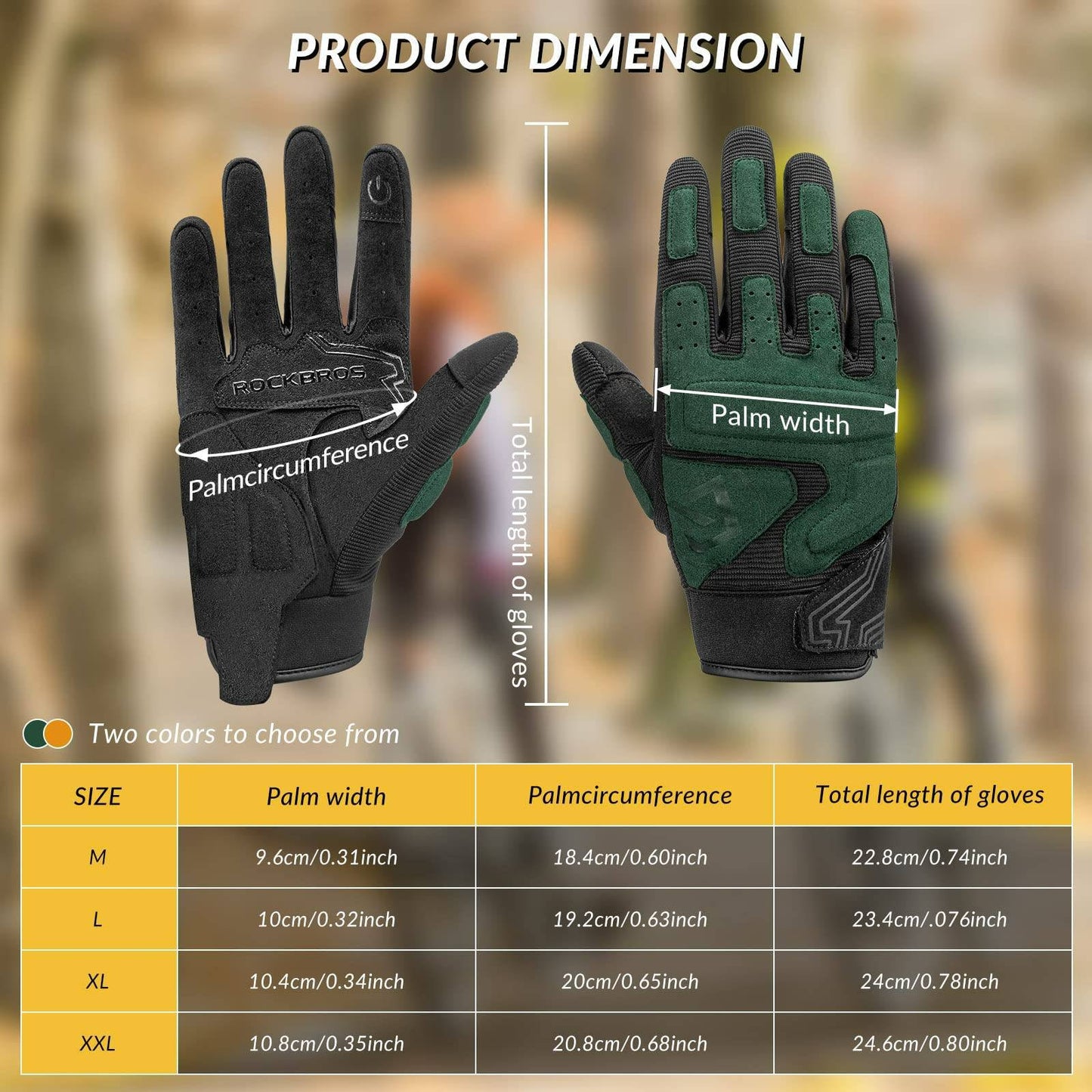 Gants de moto, gants homme coupe-vent compatibles écrans tactiles, ROCKBROS