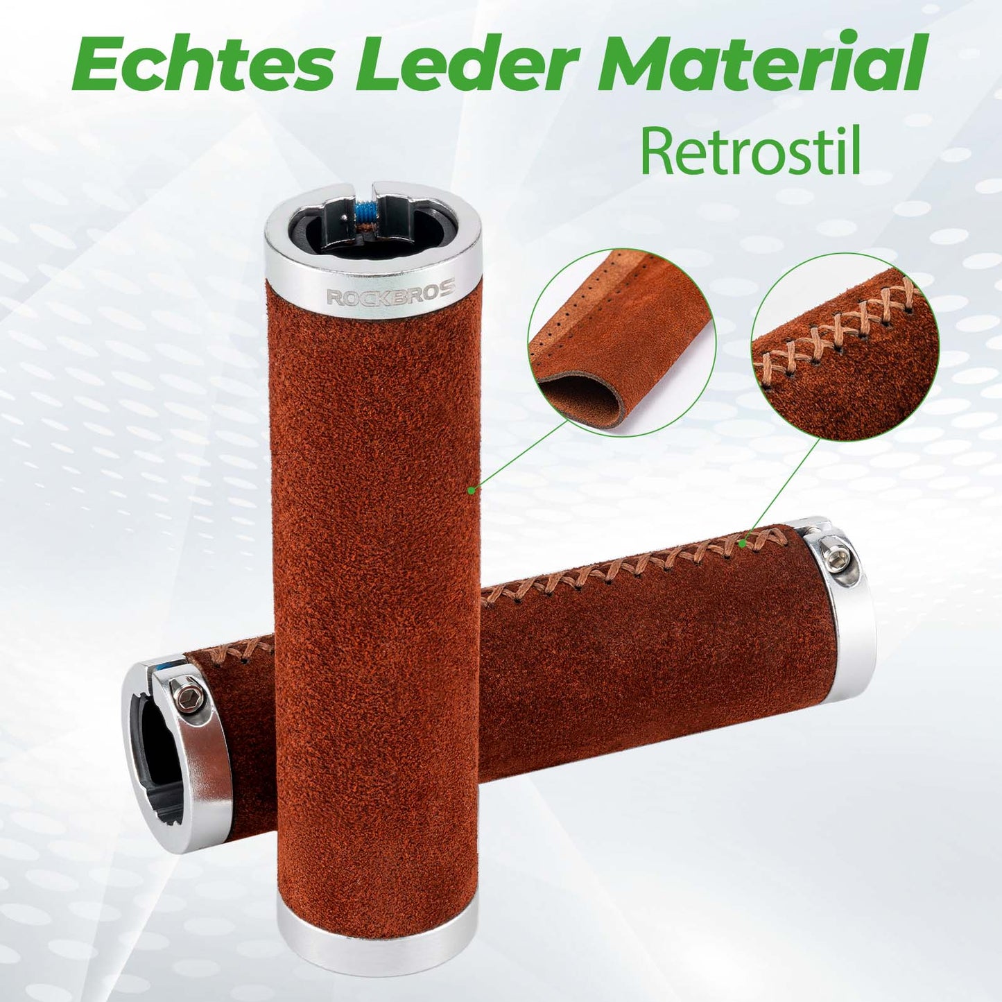 Poignées de guidon VTT ergonomiques antidérapantes pour guidons de 22 mm ROCKBROS