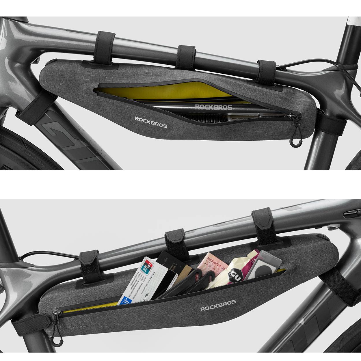 Sacoche de vélo multifonctionnelle, 100 % étanche, 1,5 L, ROCKBROS