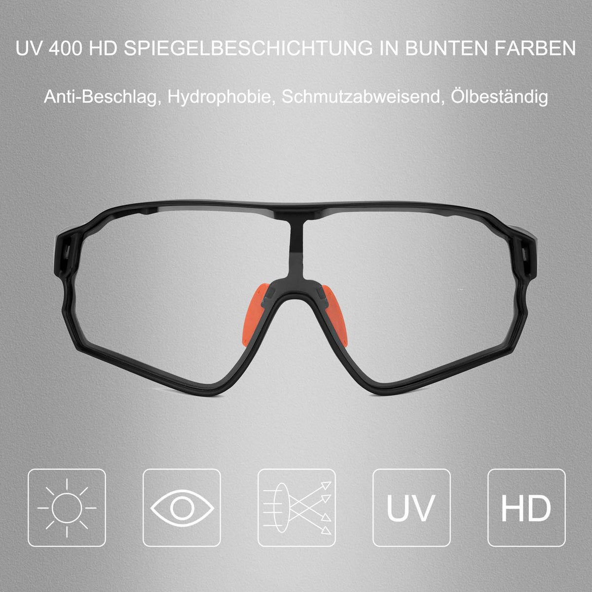 Lunettes de vélo dynamiques ROCKBROS avec filtre solaire UV400