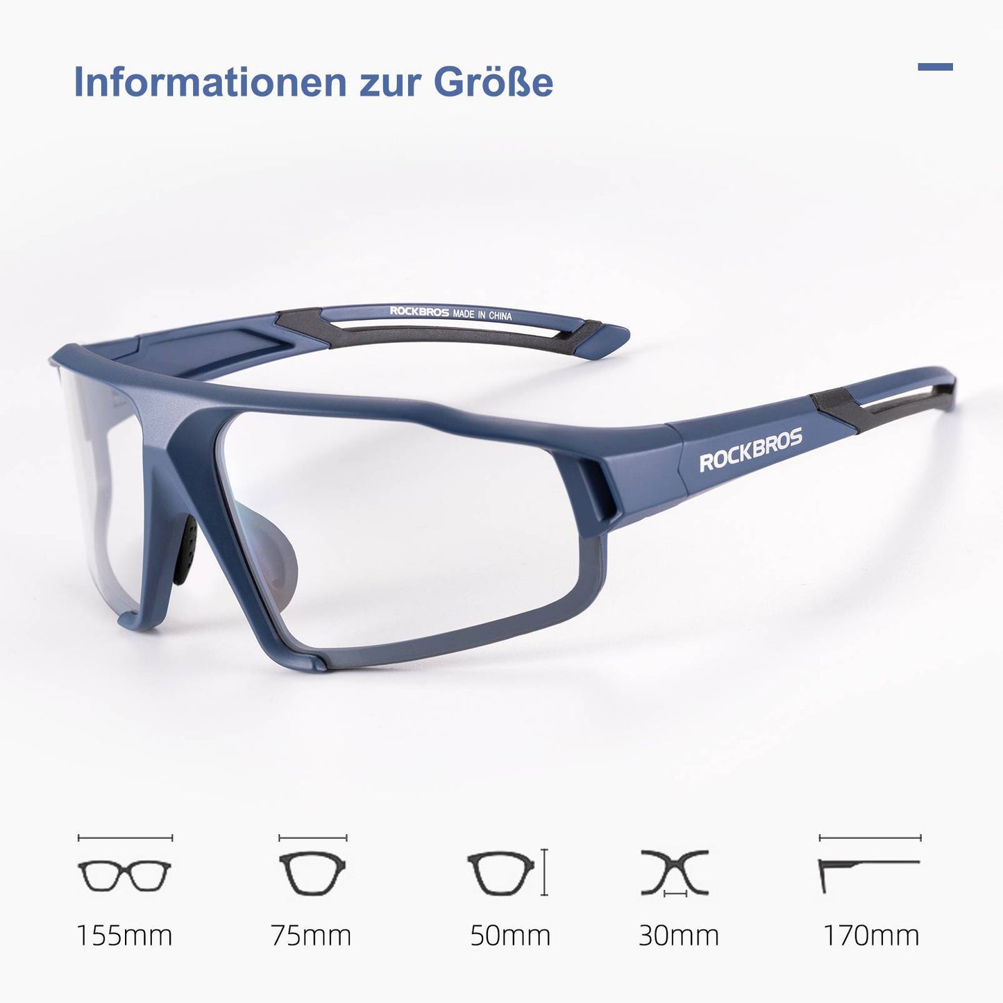 Lunettes de soleil photochromiques pour activités de plein air, unisexes, ROCKBROS
