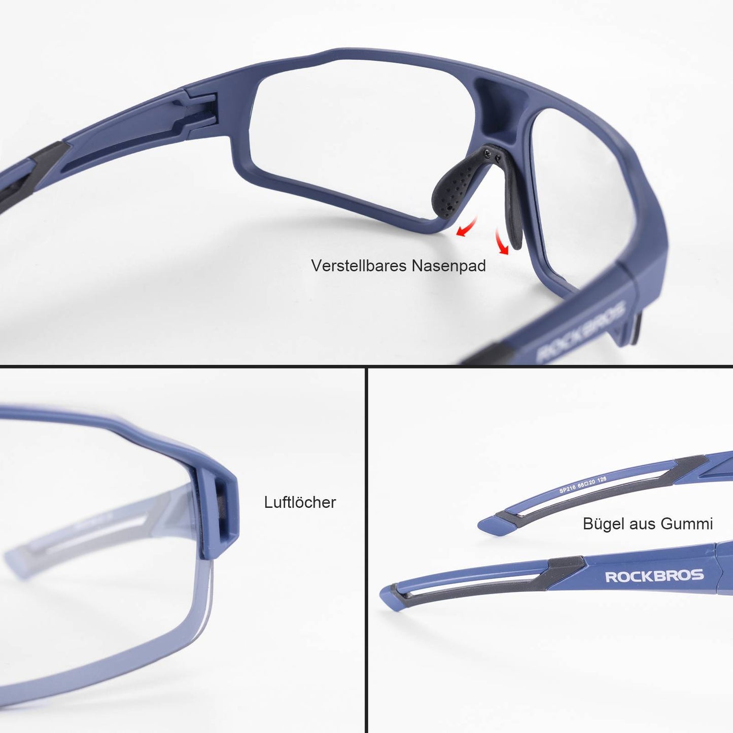 Lunettes de soleil photochromiques pour activités de plein air, unisexes, ROCKBROS