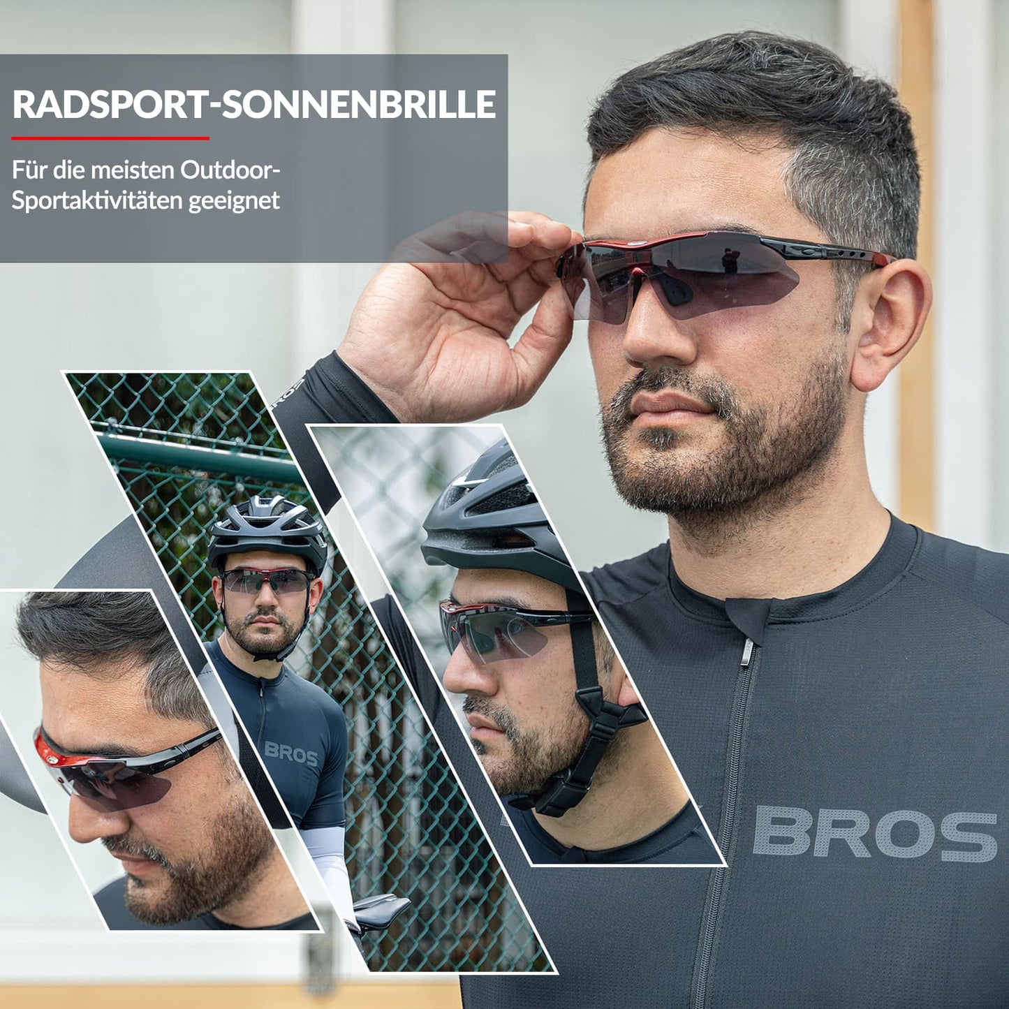 Lunettes de sport photochromiques avec bandeau élastique interchangeable ROCKBROS