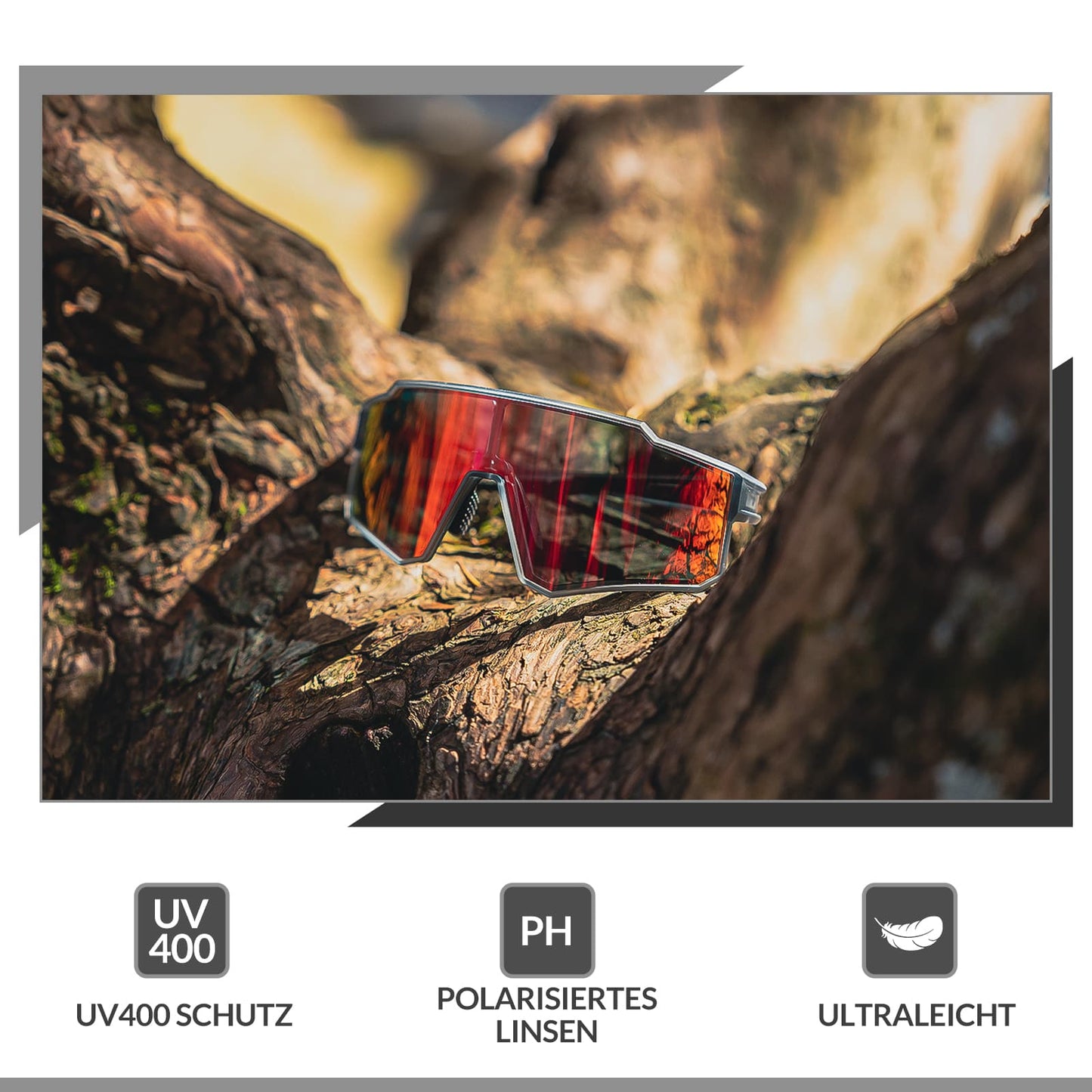 Lunettes de soleil polarisées pour le cyclisme, lunettes de sport pour les activités de plein air, ROCKBROS