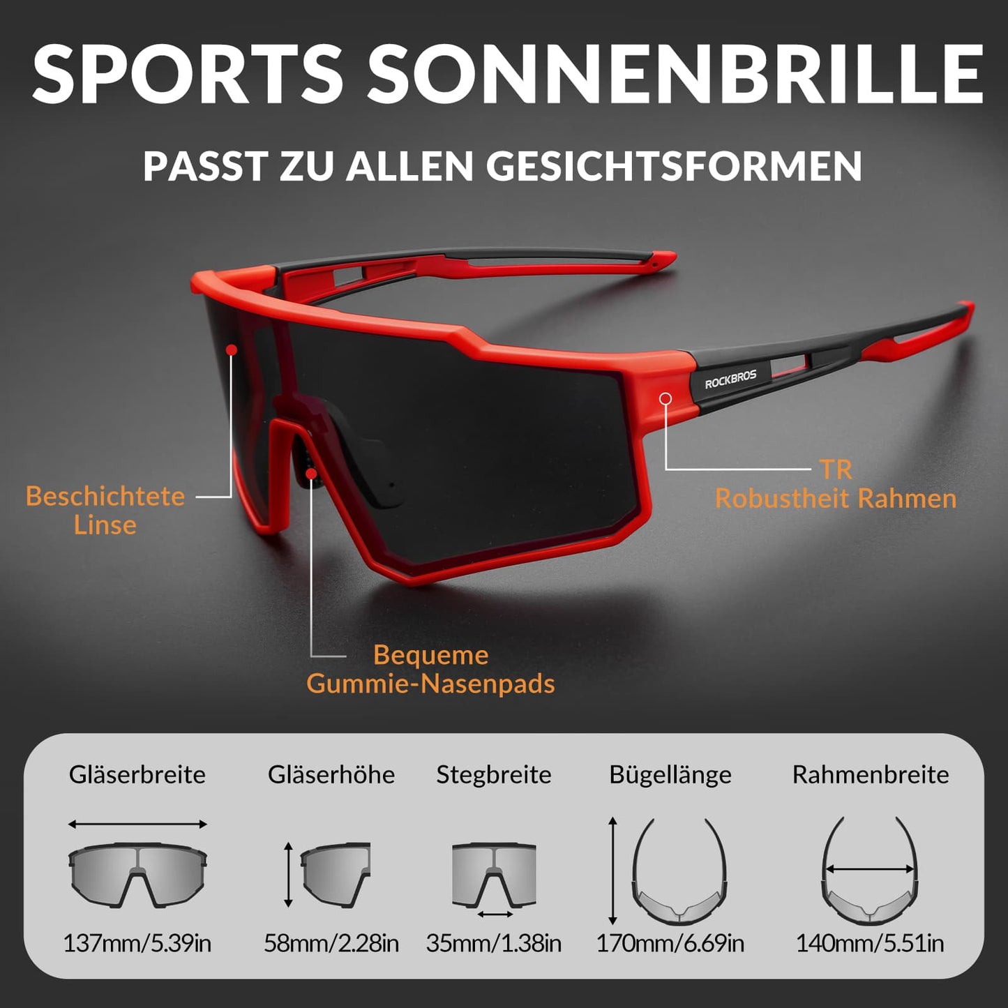 Lunettes de soleil polarisées pour le cyclisme, lunettes de sport pour les activités de plein air, ROCKBROS