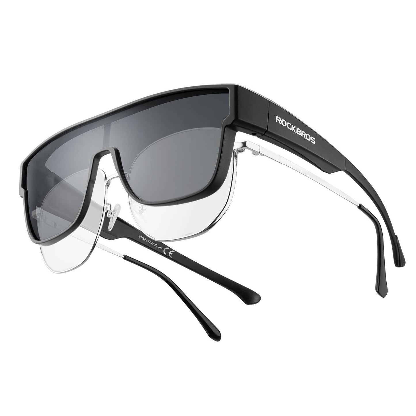 Lunettes de cyclisme polarisées, lunettes de myopie, lunettes de protection, lunettes de sport unisexes, ROCKBROS