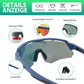 Lunettes de cyclisme polarisées avec 4 verres interchangeables ROCKBROS