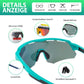 Lunettes de cyclisme polarisées avec 4 verres interchangeables ROCKBROS