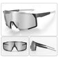 Lunettes de soleil polarisées, lunettes de cyclisme pour sports de plein air, noires, ROCKBROS