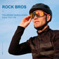 Lunettes de soleil polarisées pour cyclisme, unisexe, noir et rouge, ROCKBROS
