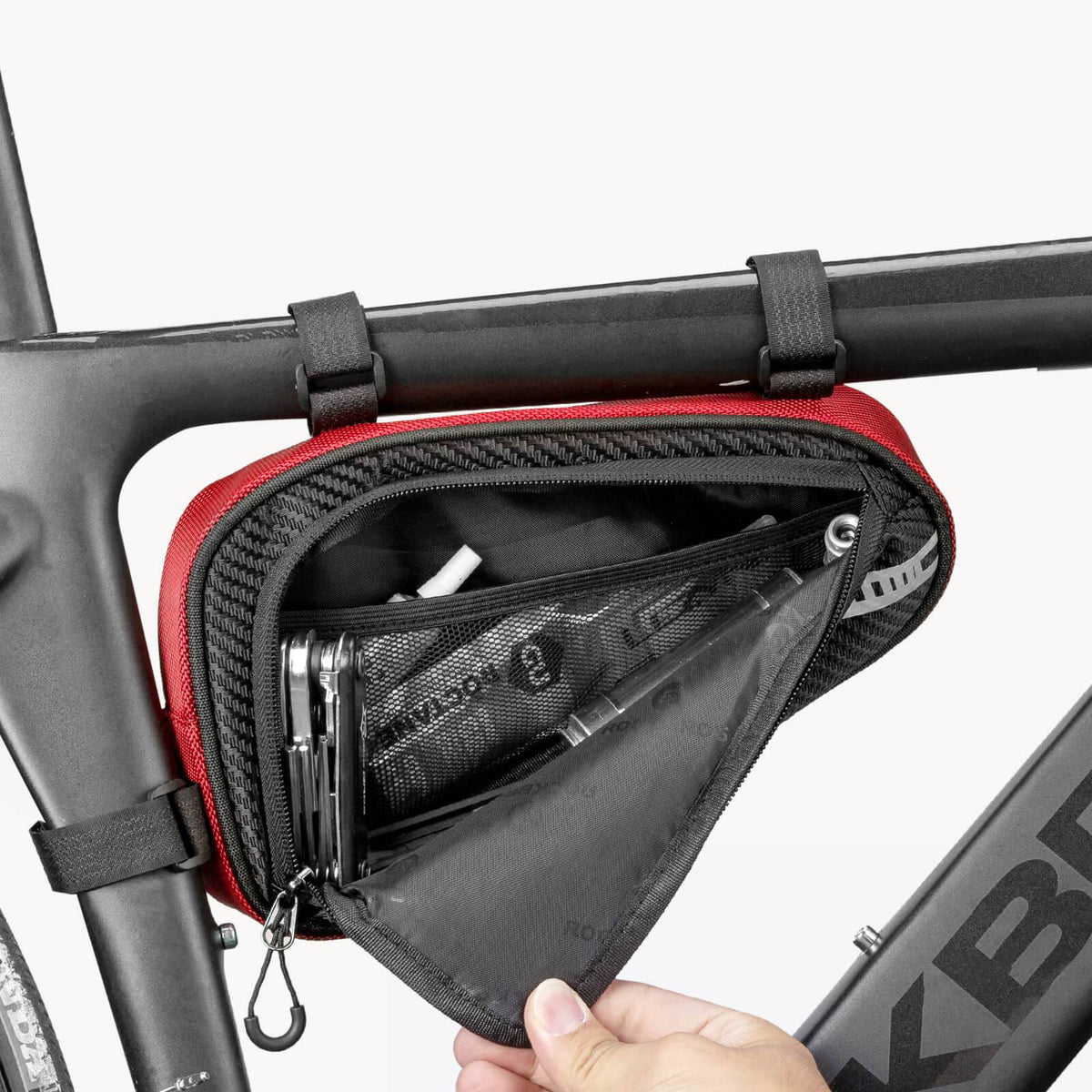ROCKBROS Sac de cadre étanche Sac triangle pour VTT & vélos de route 1,2L