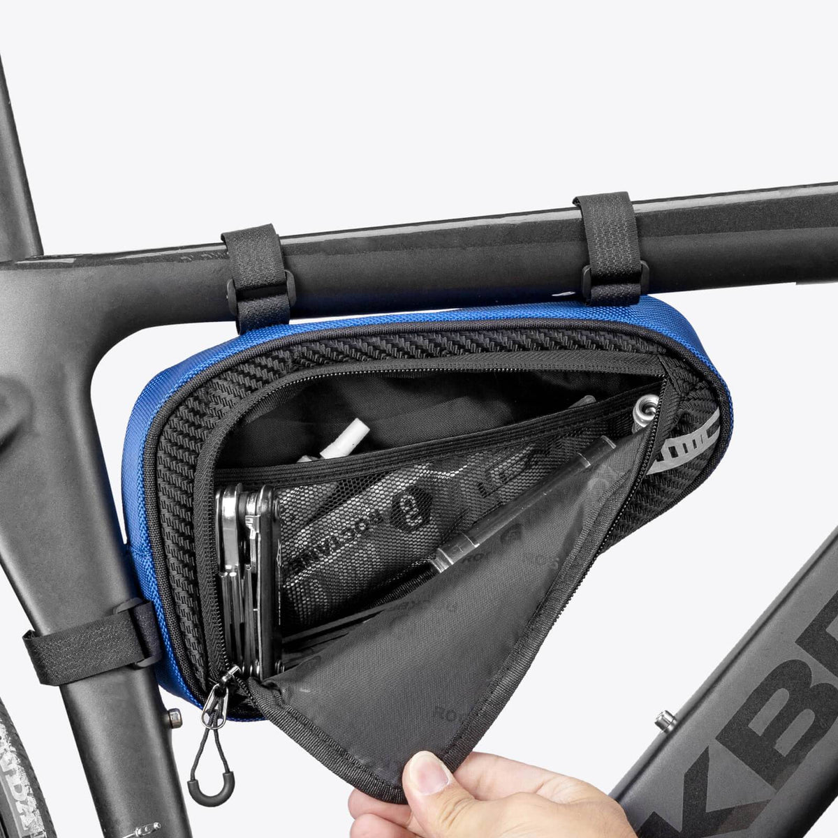 ROCKBROS Sac de cadre étanche Sac triangle pour VTT & vélos de route 1,2L