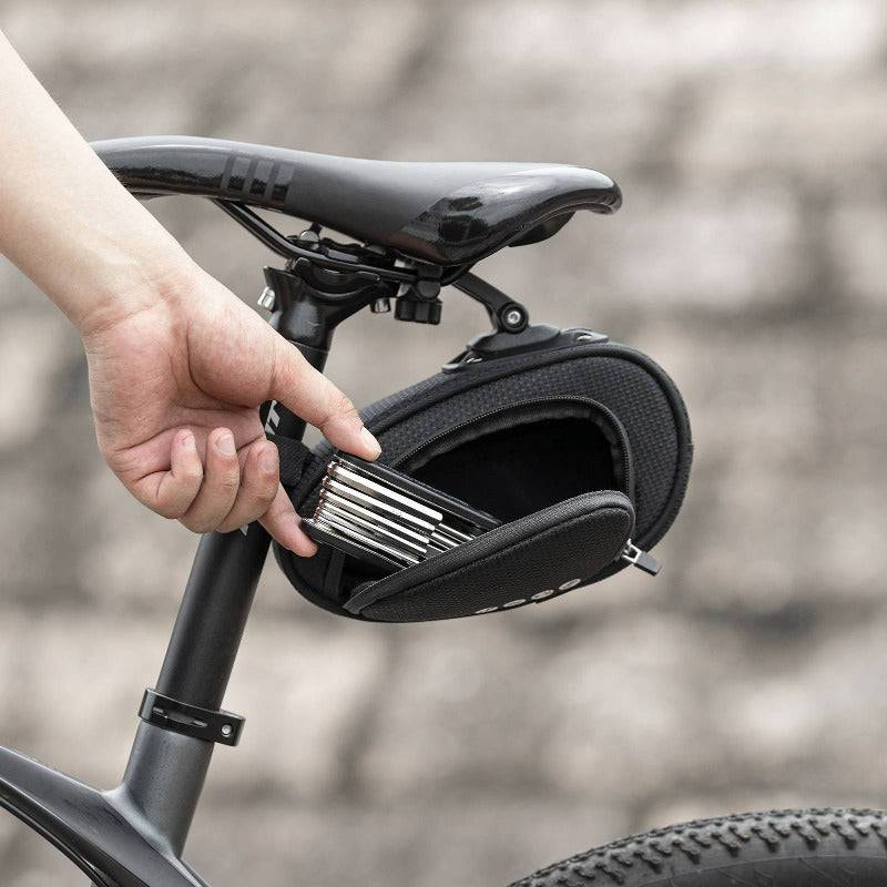 Sacoche de selle à fixation rapide, 1 L, pour VTT, vélo de route, vélo pliant, ROCKBROS