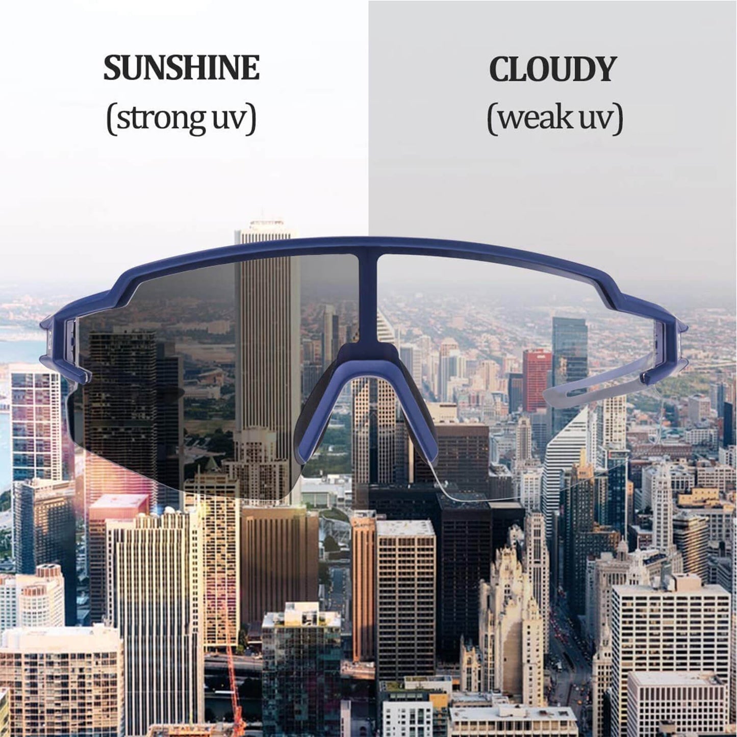 Lunettes de soleil pour hommes et femmes, lunettes de cyclisme avec protection UV, ROCKBROS