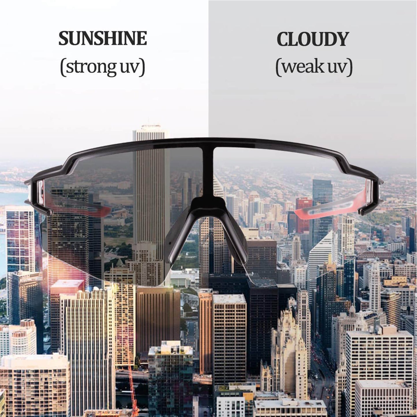 Lunettes de soleil pour hommes et femmes, lunettes de cyclisme avec protection UV, ROCKBROS